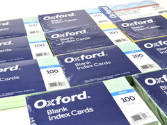 2400 Blank Unruled 4×6″ Index Cards 24 pk x 100 White, Multicolor + 500 3×5″ LOT