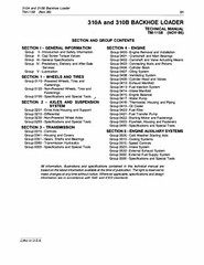 John Deere 310A & 310B Backhoe Loader Technical Service Manual TM1158 USB or DL