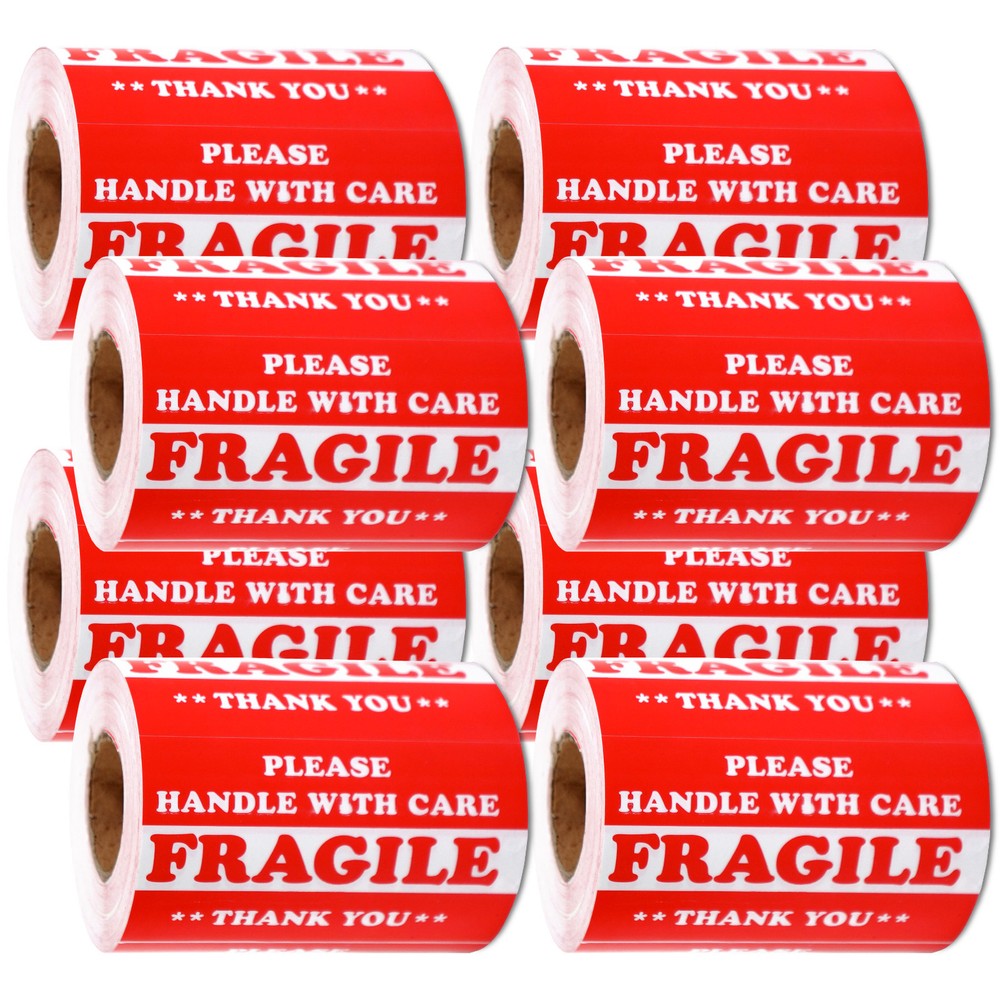 4000 pieces 3″ x 5″ Handle With Care Fragile Label Sticker Self Adhesive Warning