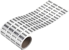 1-10000 Self Adhesive Consecutive Number Inventory Labels Stickers Waterproof