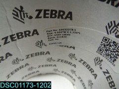 Qty = 4400 Labels: Yellow Labels 10032278-1, 611820, 07012020 Zebra, 4″ x 1.250″