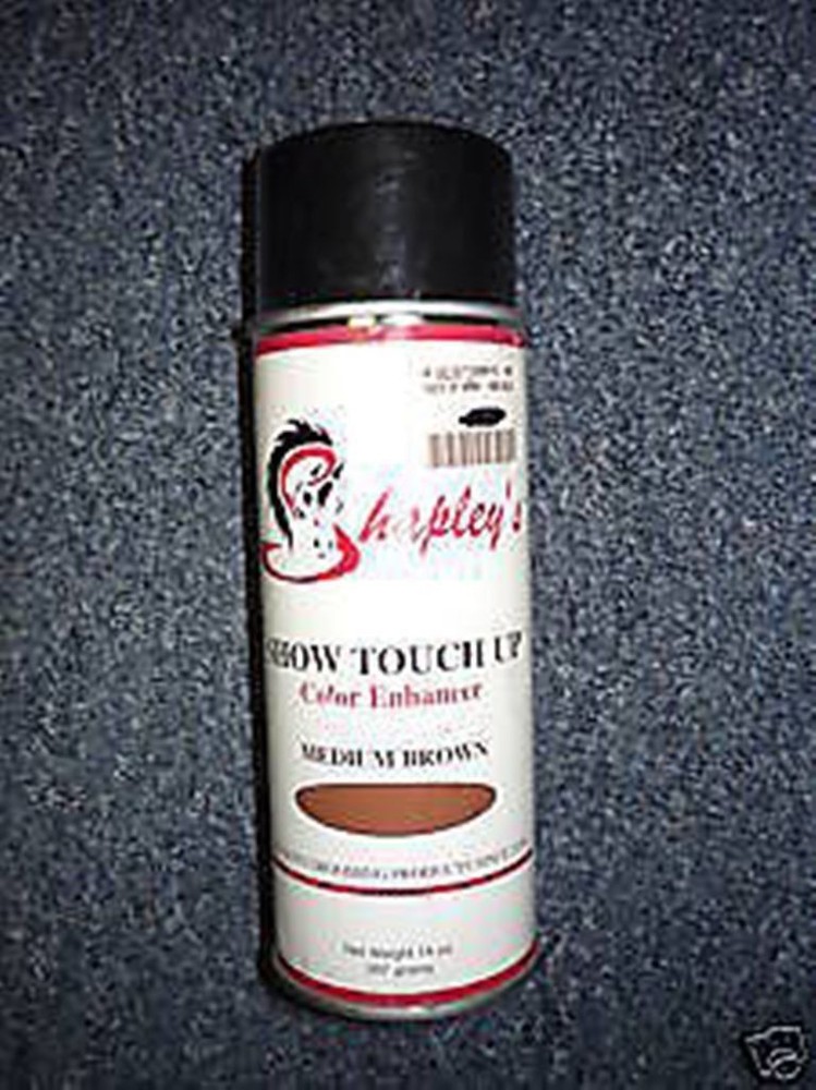 Shapleys Show Touch Up DARK BROWN 10oz Equine Show Clean Hair Color Dye Cover