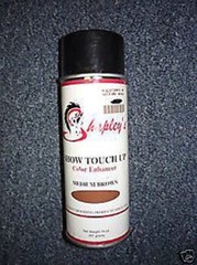 Shapleys Show Touch Up DARK BROWN 10oz Equine Show Clean Hair Color Dye Cover