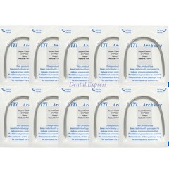 Dental Orthodontic Arch Wire Super Elastic Niti Round Rectangular Natural Form