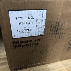 144 Pairs Gray Large String Knit Thick Work Gloves Brand New