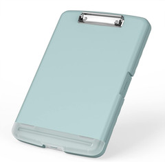 Plastic Clipboard with Storage, 8.5 x 11 High Capacity Folio Nursing Case with P