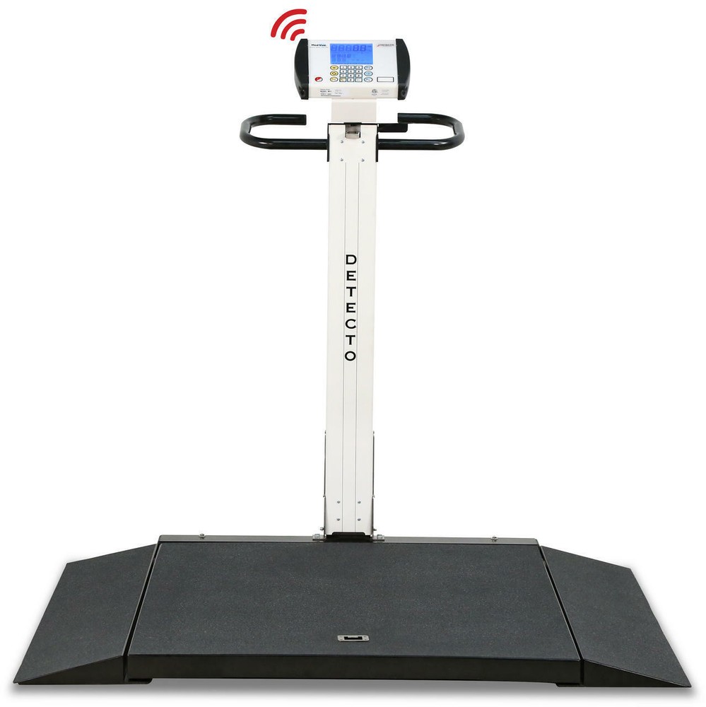 New Cardinal Detecto Digital Foldable Portable Wheelchair Scale 1000lb 6550-ACUK
