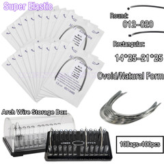 Dental Ortho Super Elastic Niti Arch Wires Round Rectangular Ovoid/Natural Form