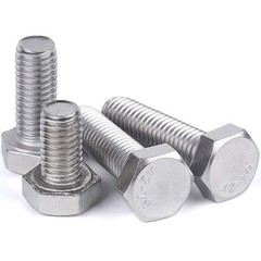 M12 x 1.0 Fine Thread 304 Stainless Steel Hex Head Bolts Hex Cap Screws DIN 933
