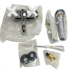Signature Hardware SH449724CP Teapot Centerset Bathroom Faucet Polished Chrome