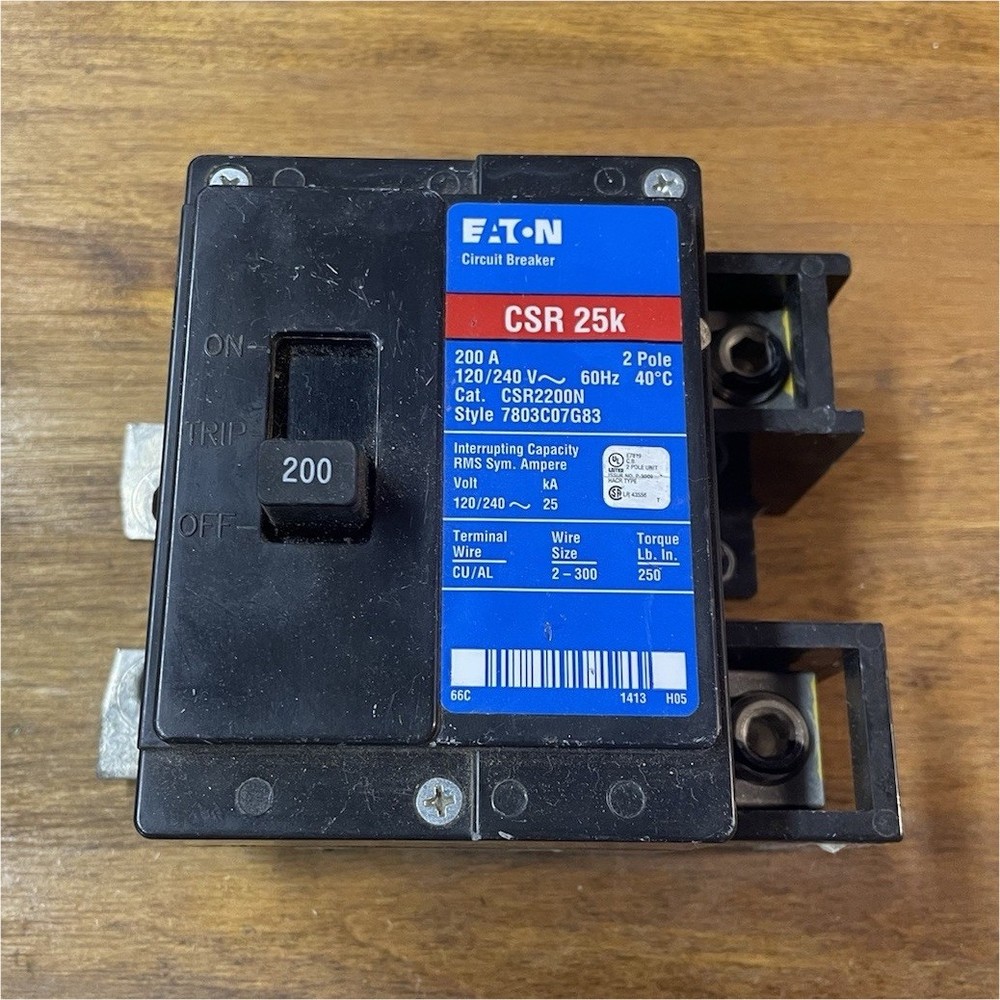 Eaton CSR2200N 200A 2-Pole Main Breaker 201-250V Trip Indicator