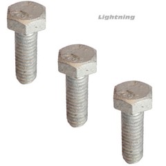 Hex Cap Screw Hot Dipped Galvanized Steel Bolts W/Nuts 1/4-20X1-1/2″ Qty 25