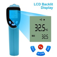 Industrial Infrared Thermometer IR Digital LCD Temperature Gun Laser Pyrometer