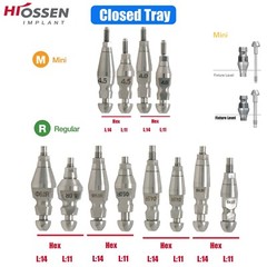 Dental Impression Coping Open Closed Tray Analog Scanbody Fit Nobel/ITI/Hiossen