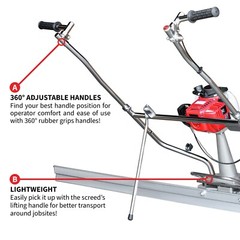 4ft, 6ft, & 14ft Concrete Power Screed Boards 1.8HP Honda Engine Finishing Tool