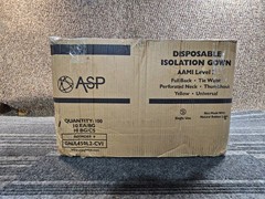 (QTY 100) ASP GNA450L2-CVI Disposable Isolation Gown AAMI Level 2 Full Back