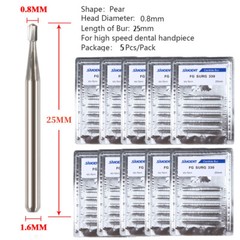 FG # 330 Dental Surgical Carbide Burs 25mm (100pcs=10 Packs)