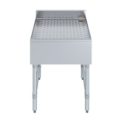 AmGood 24 in. x 22 in. Stainless Steel Underbar Drainboard