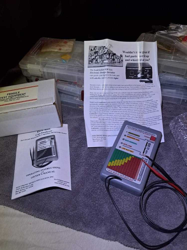EDS CapAnalyzer 88A ESR Tester Kit – Custom Hardwired Pomona Tweezer Upgrade