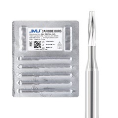 5pcs Dental Carbide Burs Taper Fissure FG #170