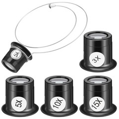 Headband Magnifying Glass Set with 4 Plastic Jewelers Loupe – Hands Watchmake…
