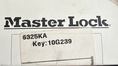 Master Lock 6325Ka Padlock, Keyed Alike, Partially Hidden Shackle, Rectangular