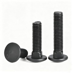 M6 M8 M10 M12 – M24 8.8 Grade Steel Carriage Bolts Cup Square Dome Screws Black