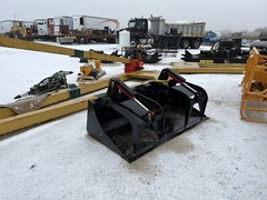 72 inch MS Attachments skid steer grapple bucket