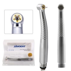 SANDENT Dental 5 LED High Speed Handpiece Single Water Spray 2/4 Hole / Rotor