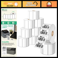 12 Rolls 2″ x 1″ Direct Thermal Shipping Labels – 1300 Labels/Roll for Zebra, Ro