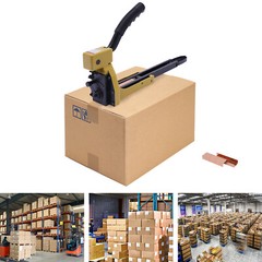 Carton Stapler w/100 Staples for Sealed Boxes, Cartons, Corrugated Cardboard??