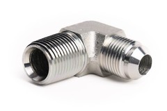 Male JIC to M Pipe 90 Elbow – 9/16-18 A, 3/8-18 B