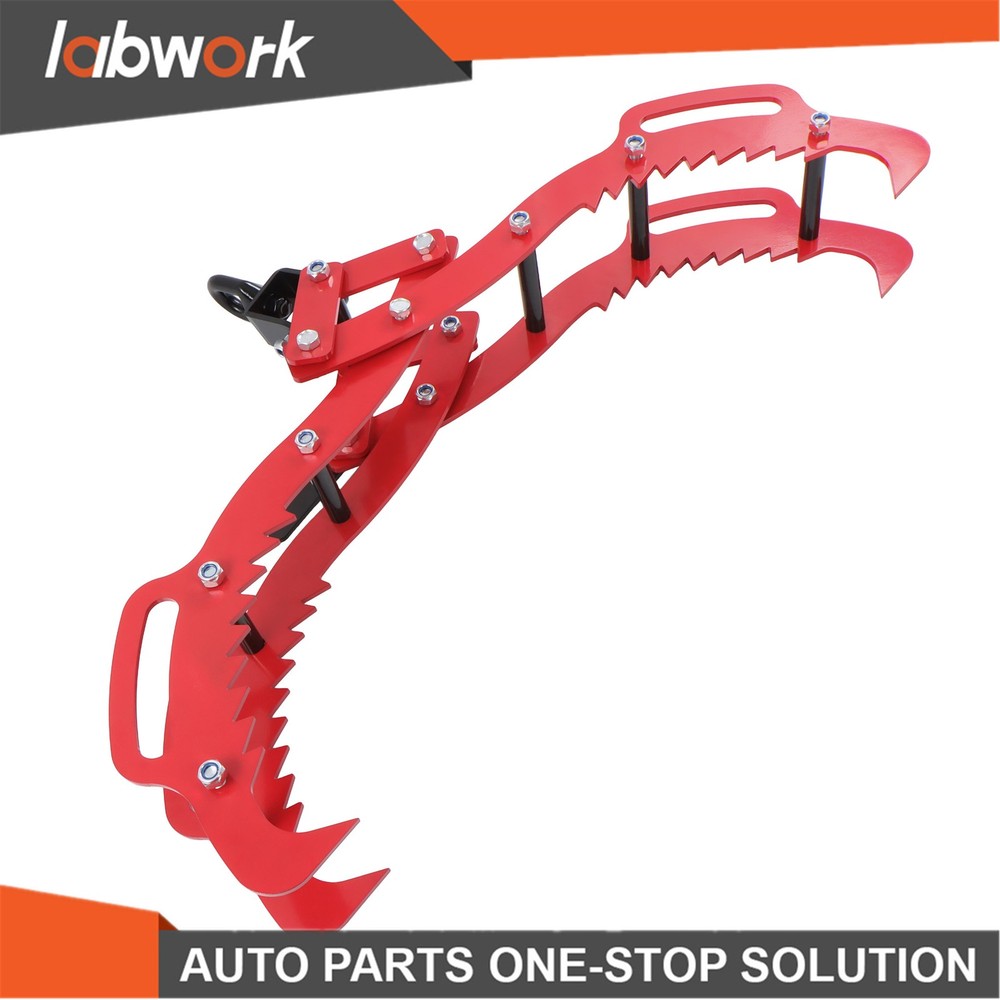 Labwork 32 inch Heavy-Duty Steel Log Grapple Hook 4 Claws With Anti-Slip Handle