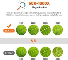High-Definition Coin Microscope 1000x – LED Illumination & USB PC Compatibility