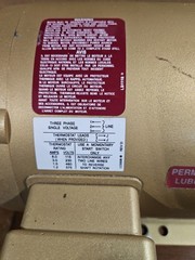 Baldor Reliance 5HP Super E: EM3218T Ac Motor 460 380-415. 1750rpm Frame:184t