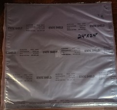 100 Pcs ESD Anti Static Shielding Bags 24″ x 24″ – Open Top, MIL SPEC NOS