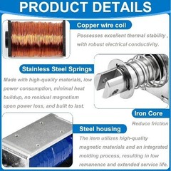 DC Solenoid Electromagnet Push Pull Type HS-1564B DC12V 3A Voltage: 12.0 Volts