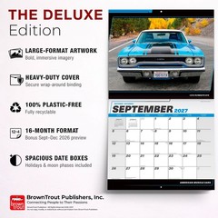American Muscle Cars OFFICIAL | 2027 14×24″ (Hanging) Deluxe Wall Calendar