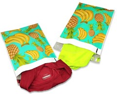 Poly Mailers 10×13 Tropical Theme Teal Pineapple Banana Shipping Mailing AQUA