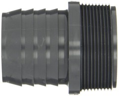1.25 Inch Gray Pvc Hose Pipe Fitting Npt To Barbed Adapter For Pe Tubing
