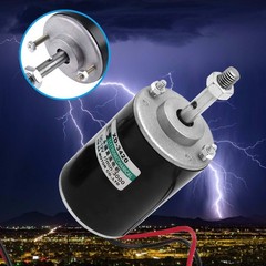 12V 30W Permanent Magnet DC Motor, 3000RPM High Speed CW/CCW Electric Gear…