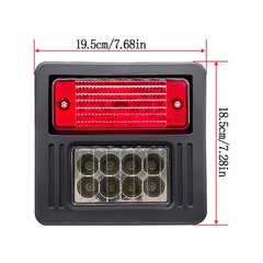 2x LED Headlight Rear Light Taillight for Bobcat S100 S130 T595 T630 T650 T870
