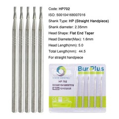 Wave Dental Burs HP 699 701 702 703L Carbide Burr Taper for Straight Handpiece