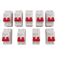 2P AC Mini Circuit Breaker AC MCB 2P 4.5kA 6/10/16/25/32/40/50/63A Din Rail