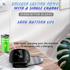 Automatic Digital Wrist Blood Pressure Monitor BP Machine Cuff LED Heart Rate