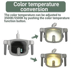 12W Dental Shadowless Operating Light Surgical LED Oral Reflection Lamp 22/26mm