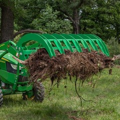 Titan Attachments 60″ HD Root Grapple Rake Attachment Fits John Deere Hook & Pin