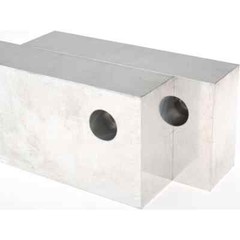 Gibraltar 6″ Wide x 3″ High x 1-1/2″ Thick, Flat/No Step Vise Jaw Soft, Alumi…