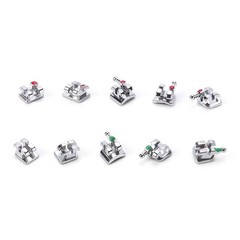 Dental Orthodontic MIM Monoblock Bracket Braces Mini Roth/MBT 022/018 Hooks 345
