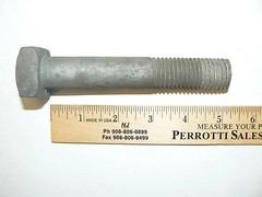 7/8″-9 x 6 1/2″ Galv. Square Head Machine Bolts – Lot of 5 Pcs.